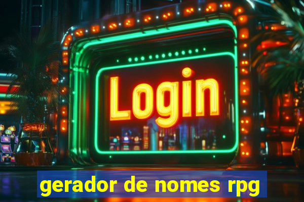 gerador de nomes rpg